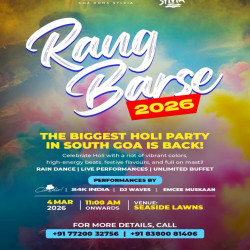 Back for the 3rd time at Rang Barse&hellip; 
and this one&rsquo;s going to be WILD! 

South Goa&rsquo;s biggest Holi party returns to Novotel Dona Sylvia Goa.

Catch me LIVE at the Seaside Lawns bringing those high-energy beats along side @24kindia , Dj w